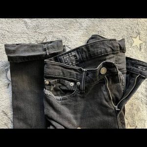Abercrombie and Fitch Mens 28x30 super slim, black wash only worn a couple times